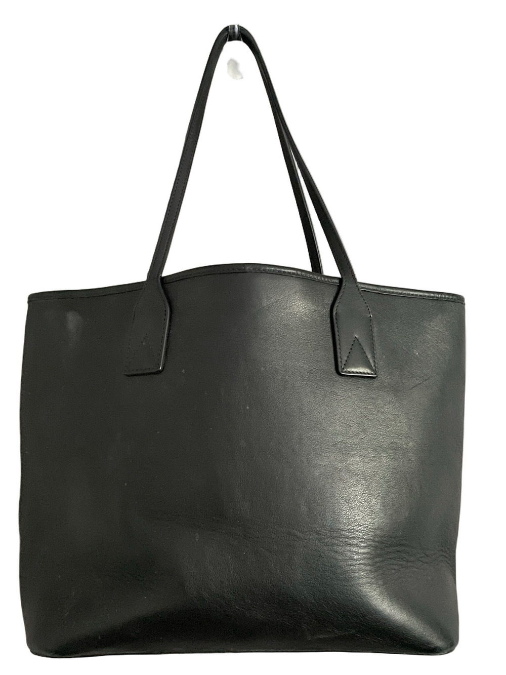 Aritzia Auxiliary Black Leather Work Tote Bag - Picture 2 of 13